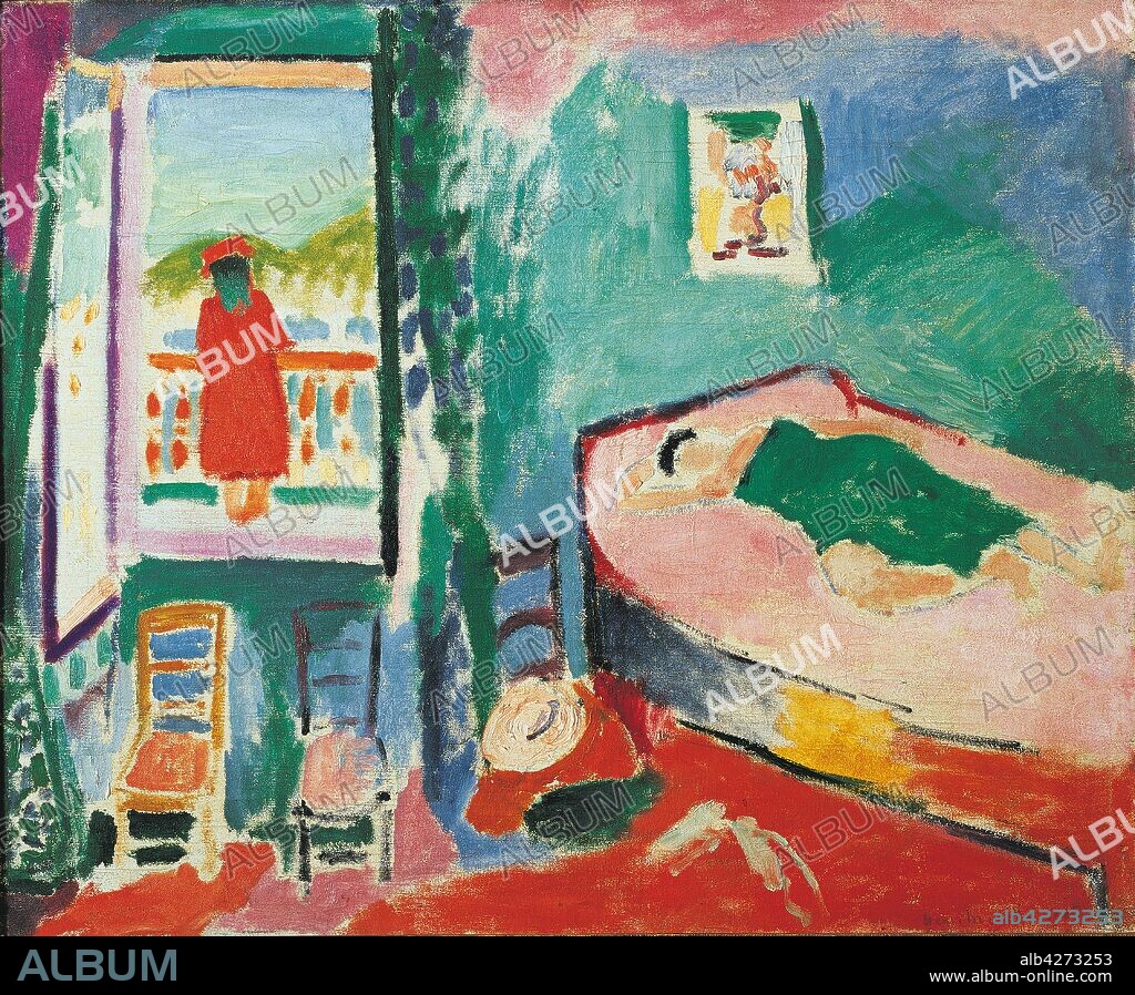 HENRI MATISSE. Intérieur à Collioure (La Sieste).