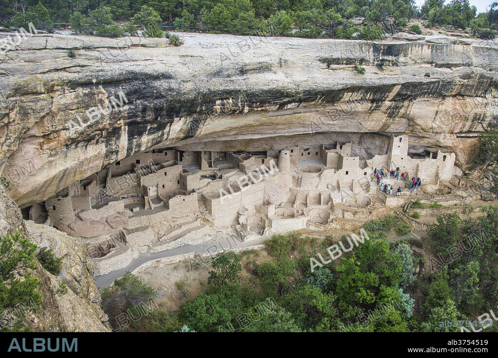 The Cliff Palace Indian dwelling, Mesa Verde National Park, UNESCO World Heritage Site, Colorado, United States of America, North America.