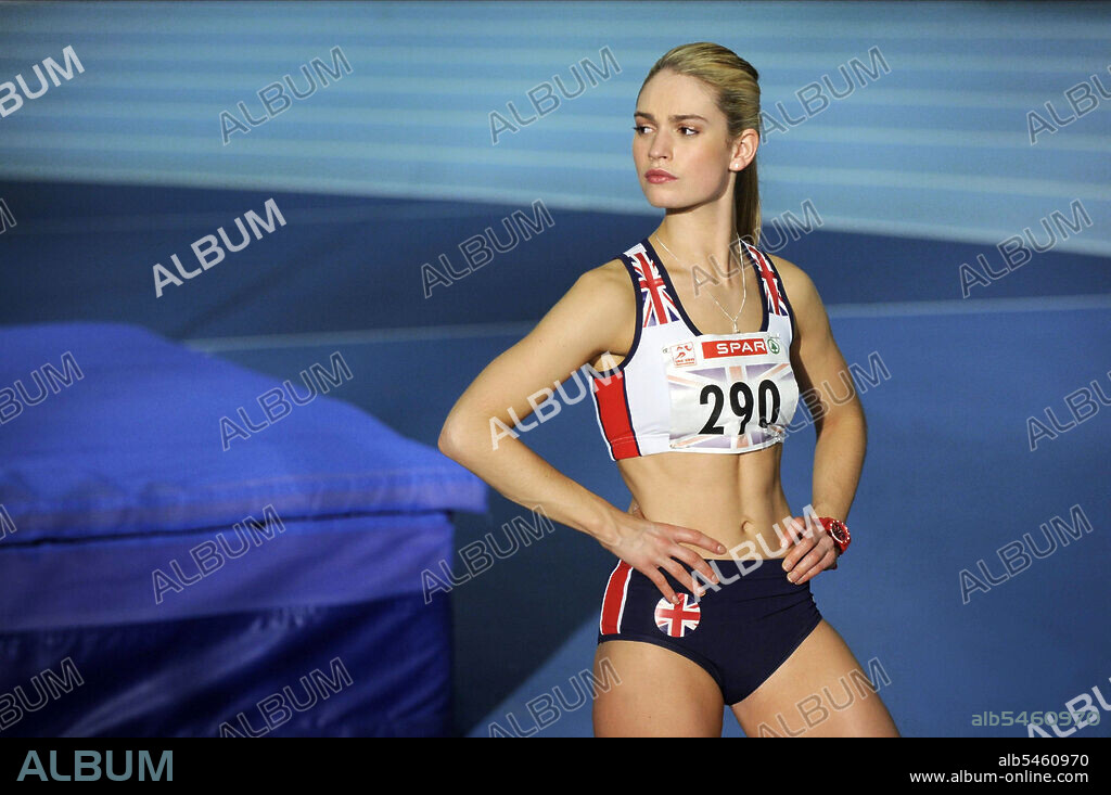 LILY JAMES in FAST GIRLS, 2012, directed by REGAN HALL. Copyright STUDIOCANAL.