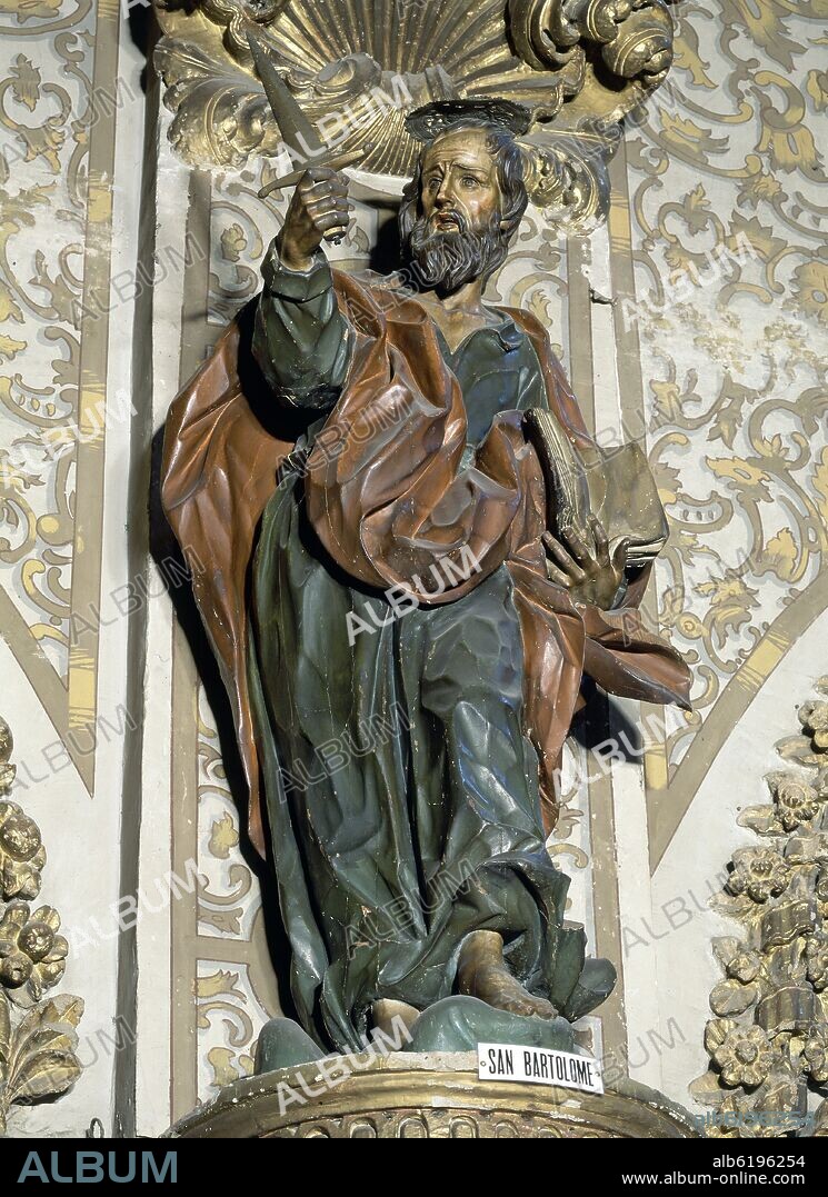 PEDRO DUQUE CORNEJO (1678-1757). SAN BARTOLOME APOSTOL - SIGLO XVIII - BARROCO ESPAÑOL.