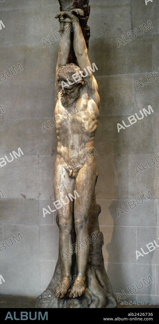 Hellenistic Art. The Torment of Marsyas. 3rd-1st centuries BC. Roman copy. Museum of Louvre. Paris. France.