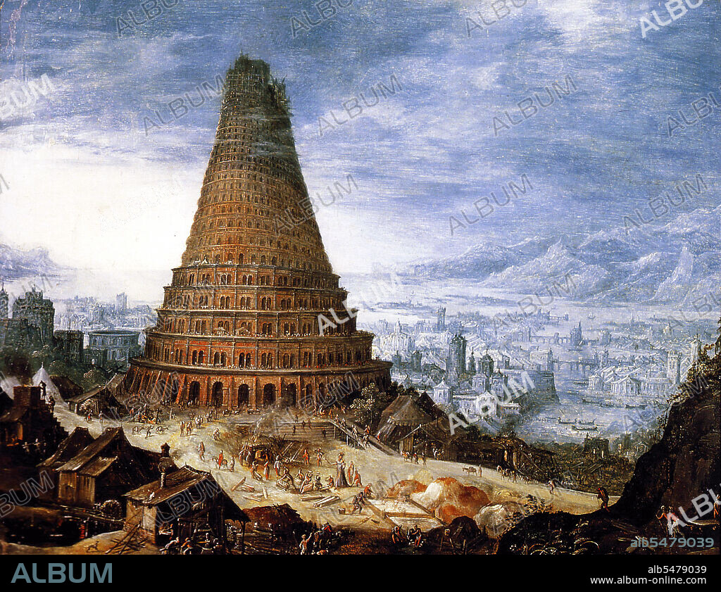 The Tower of Babel, according to the Book of Genesis, was an enormous tower built in the plain of Shinar. According to the biblical account, a united humanity of the generations following the Great Flood, speaking a single language and migrating from the east, came to the land of Shinar, where they resolved to build a city with a tower 'with its top in the heavens..lest we be scattered abroad upon the face of the Earth'. God came down to see what they did and said: 'They are one people and have one language, and nothing will be withholden from them which they purpose to do'. So God said, 'Come, let us go down and confound their speech'. And so God scattered them upon the face of the Earth, and confused their languages, and they left off building the city, which was called Babel 'because God there confounded the language of all the Earth'.(Genesis 11:5-8). The Tower of Babel has often been associated with known structures, notably the Etemenanki, a ziggurat dedicated to Marduk by Nabopolassar (c. 610 BC). The Great Ziggurat of Babylon base was square (not round), 91 metres (300 ft) in height, but demolished by Alexander the Great. A Sumerian story with some similar elements is preserved in Enmerkar and the Lord of Aratta.