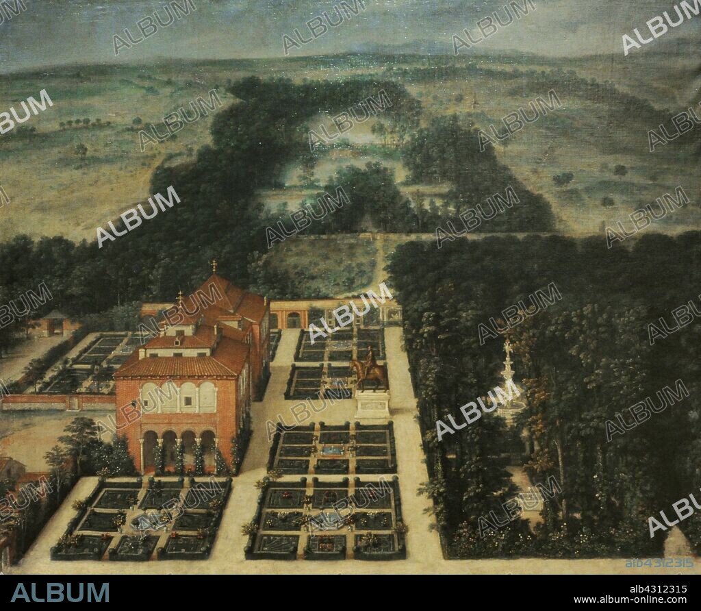 Félix Castello (1595-1651). Pintor español. La Casa de Campo, hacia 1615-1651. Museo de Historia. Madrid. España. (En depósito, cedido por el Museo Arqueológico Nacional, Madrid) .