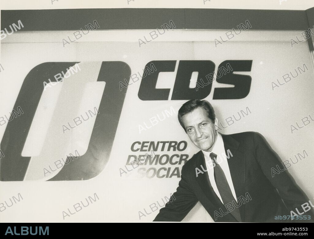 Adolfo Suárez, de Centro Democrático y Social, tras las elecciones Generales de 1989.