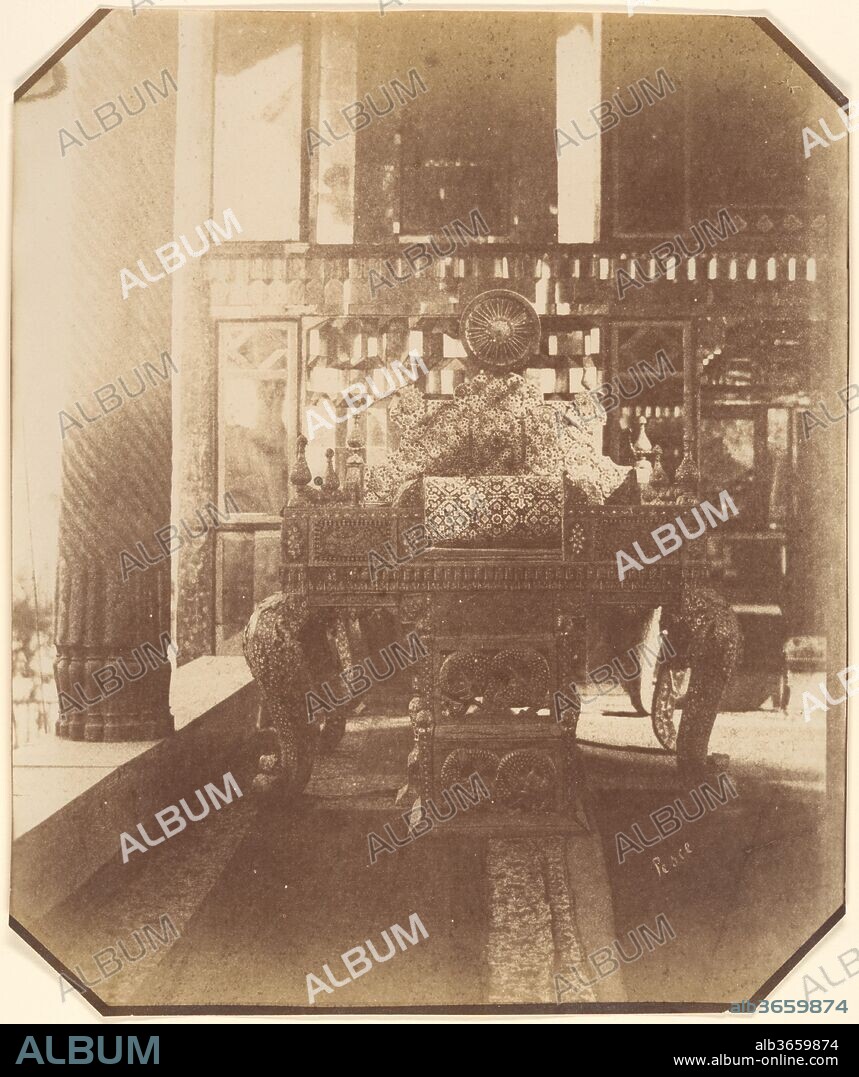 [Golestan, The Peacock Throne, Teheran, Iran] (Takht-I Taous). Artist: Luigi Pesce (Italian, 1818-1891). Date: 1840s-60s.