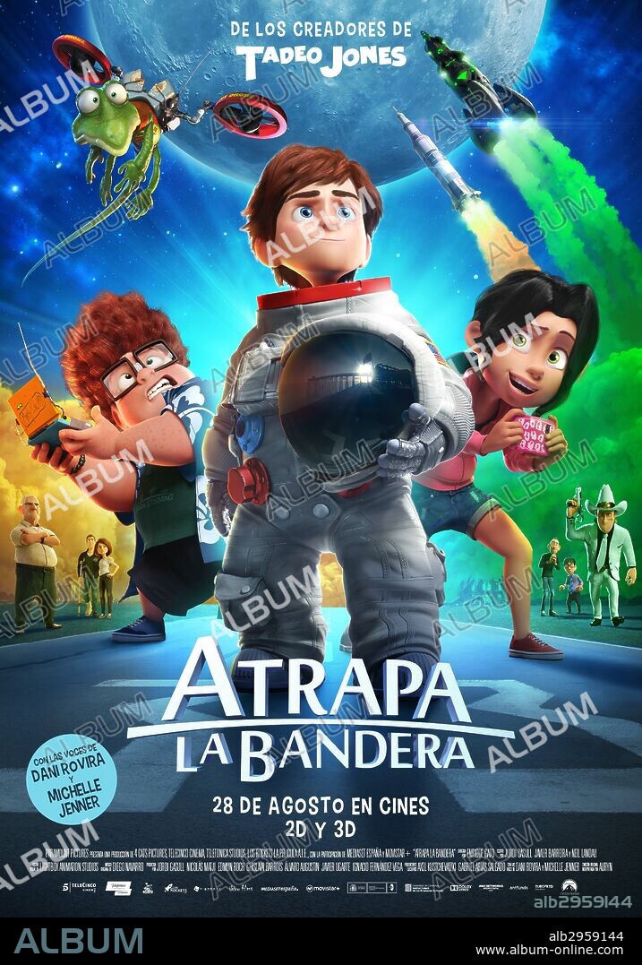 Poster de ATRAPA LA BANDERA, 2015 (CAPTURE THE FLAG), dirigida por ENRIQUE GATO. Copyright 4 CATS PICTURES/LIGHTBOX ENTERTAINMENT/TELECINCO CINEMA.