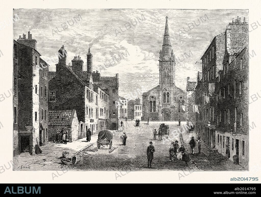 EDINBURGH: SHERIFF BRAE, LOOKING TOWARDS ST. THOMAS'S CHURCH, LEITH.