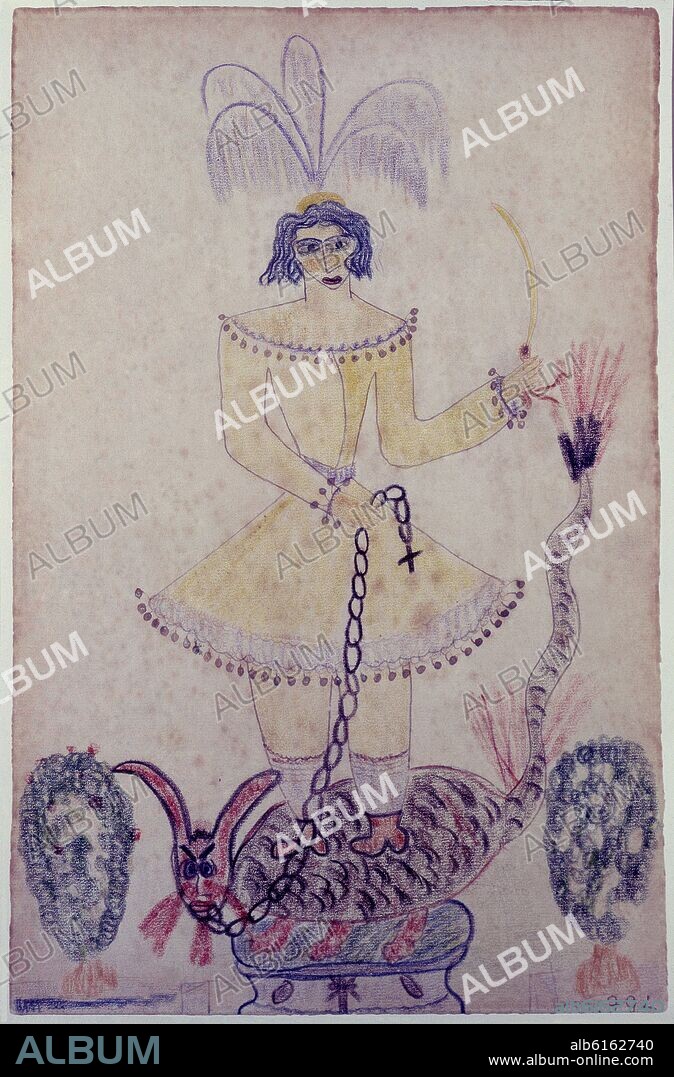 FEDERICO GARCÍA LORCA. DIBUJO - SAN JORGE.