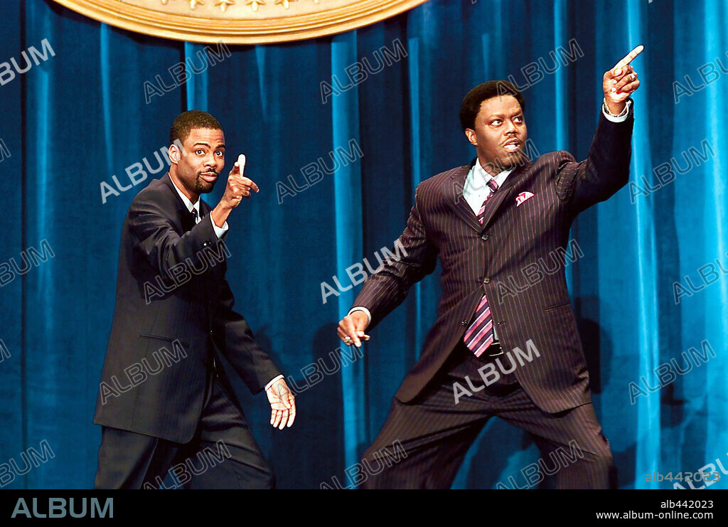 BERNIE MAC y CHRIS ROCK en DE INCOMPETENTE A PRESIDENTE, 2003 (HEAD OF THE STATE), dirigida por CHRIS ROCK. Copyright DREAMWORKS.