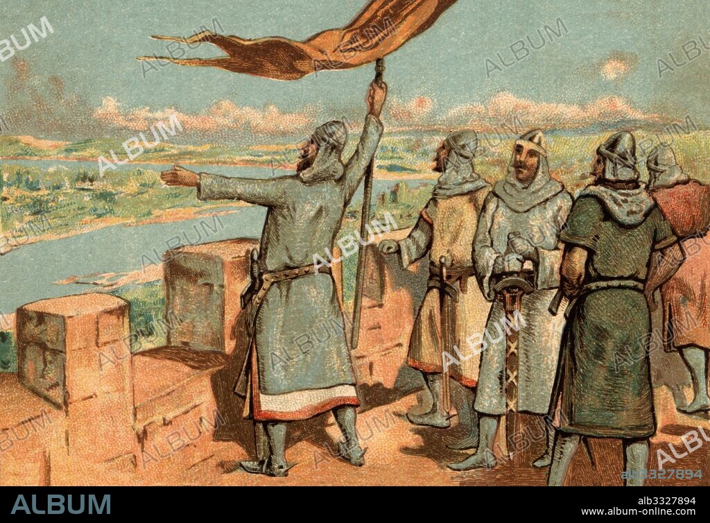 Historia de España. Rodrigo Diaz de Vivar (1048-1099), el Cid Campeador, conquista Valencia en el año 1093 , tras sitiar la fortaleza de Cebolla.