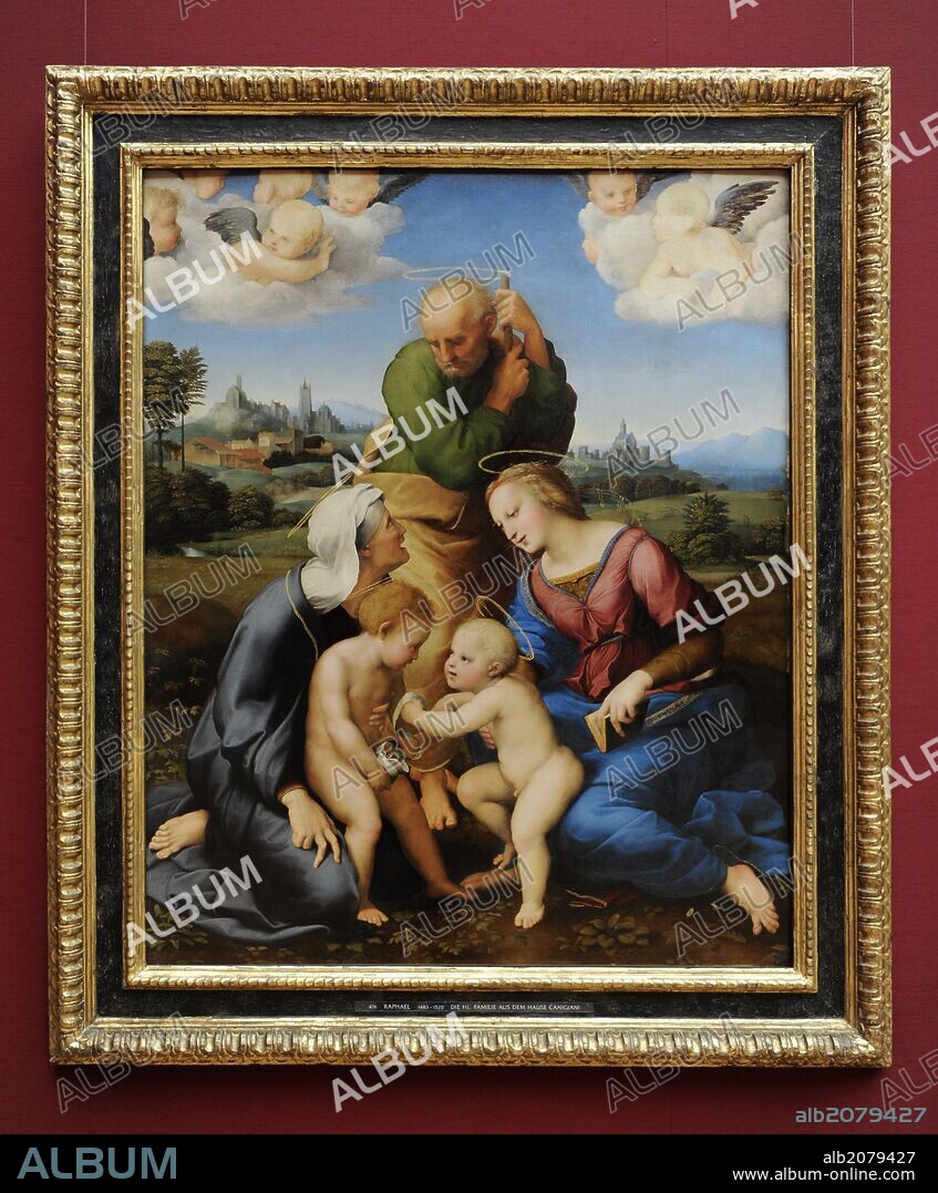 Raphael (1483Ð 1520) was an Italian painter. Canigiani Holy Family or Canigiani Madonna. 1507-1508. High Renaissance. Alte Pinakothek. Munich. Germany.
