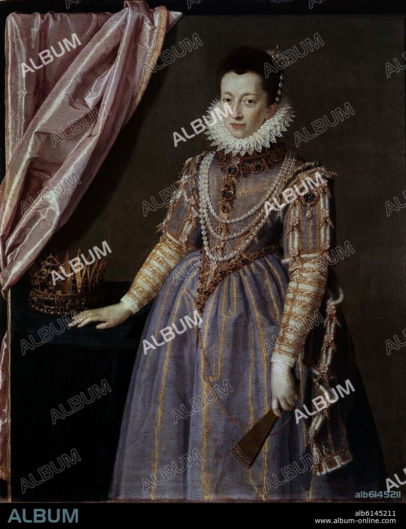 SCIPIONE PULZONE. CRISTINA DE LORENA (1565-1637) DUQUESA DE TOSCANA - SIGLO XVI.