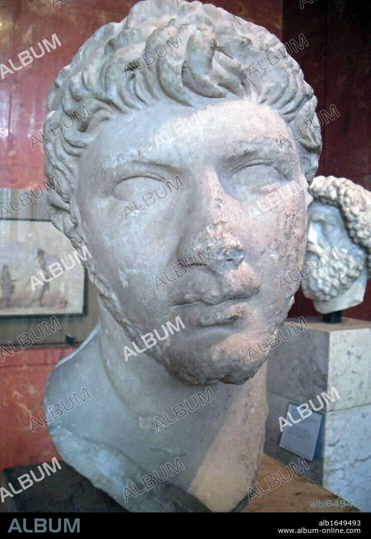 King Ptolemy of Mauretania, 23 AD 40 AD, Cherchel, Algeria (ancient Caesarea) Marble.