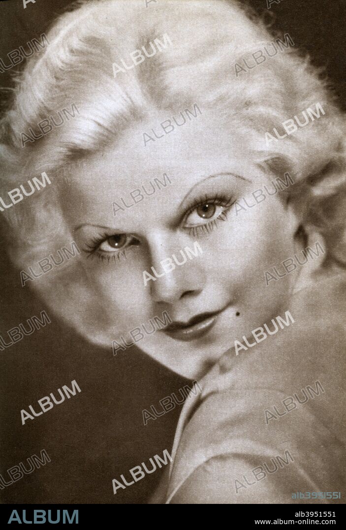 Jean Harlow, American film actress, 1933. Harlow (born Harlean Harlow Carpenter, 1911-1937) was an American film actress and top sex symbol of the 1930s.