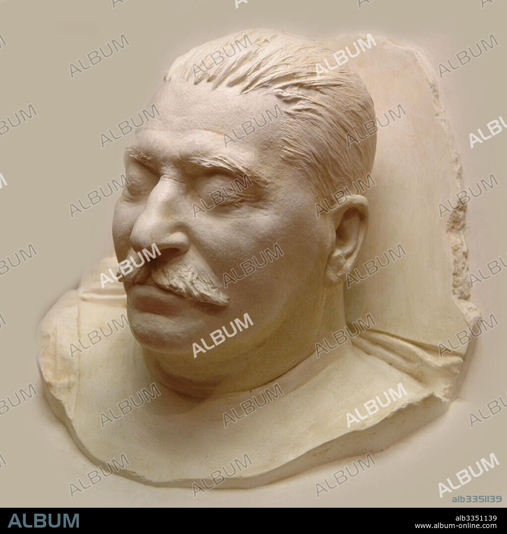 MATVEY GENRIKHOVICH MANIZER. Death mask of Joseph Stalin (1879-1953).