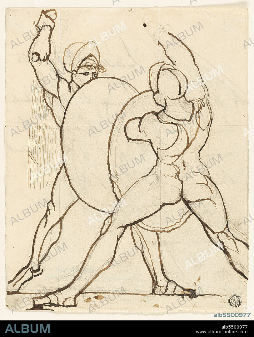 HENRY FUSELI. Combat of Two Greeks, c. 1805.
