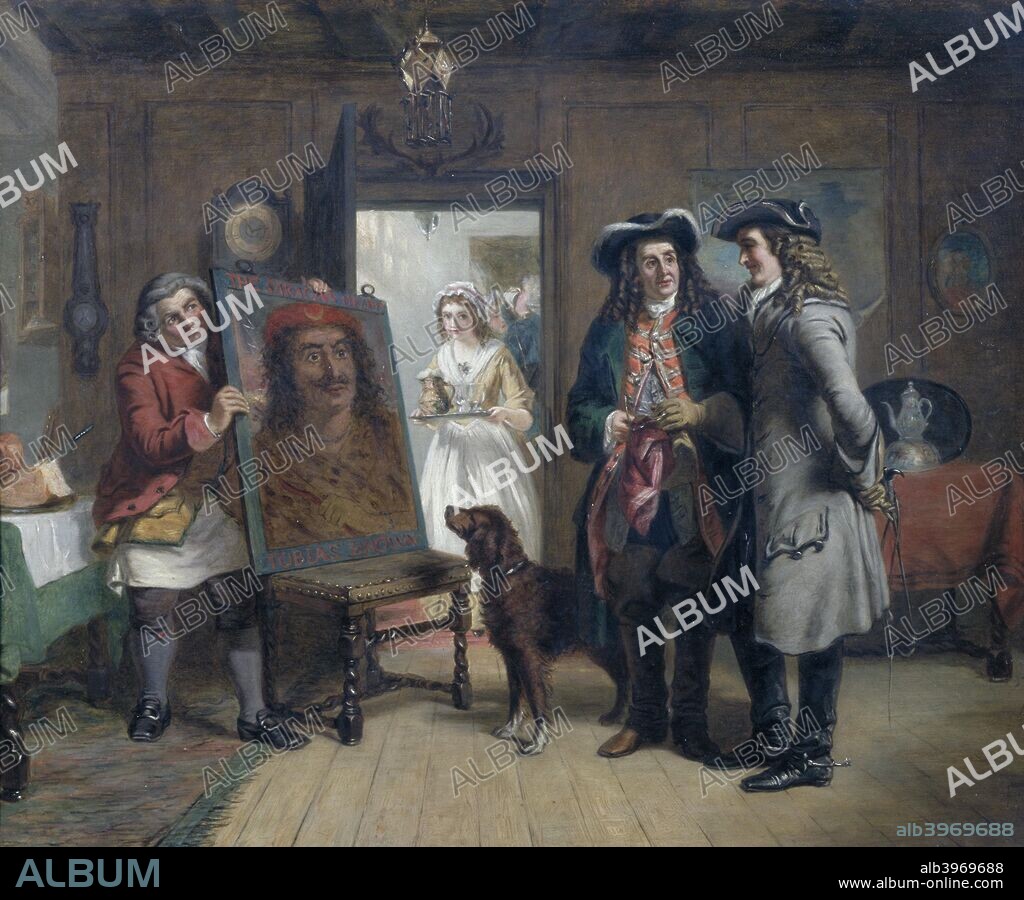 Sir Roger de Coverley and Addison with 'The Saracen's Head' - a Scene from The Spectator, 1867.