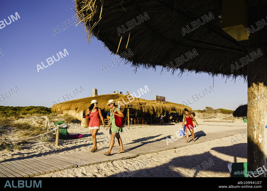 chiringuito Aigos Blanques, Ses Covetes, Campos, islas baleares, Spain.