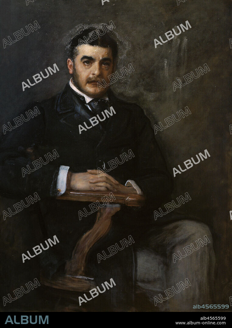 JOHN EVERETT MILLAIS (1829-1896). ENGLISH PAINTER.. Sir Arthur Sullivan (Arthur Seymour Sullivan) (1842-1900). English composer. Portrait by Sir John Everett Millais (1829-1896). Oil on canvas (115,6 x 87 cm), 1888. National Portrait Gallery. London, England, United Kingdom.