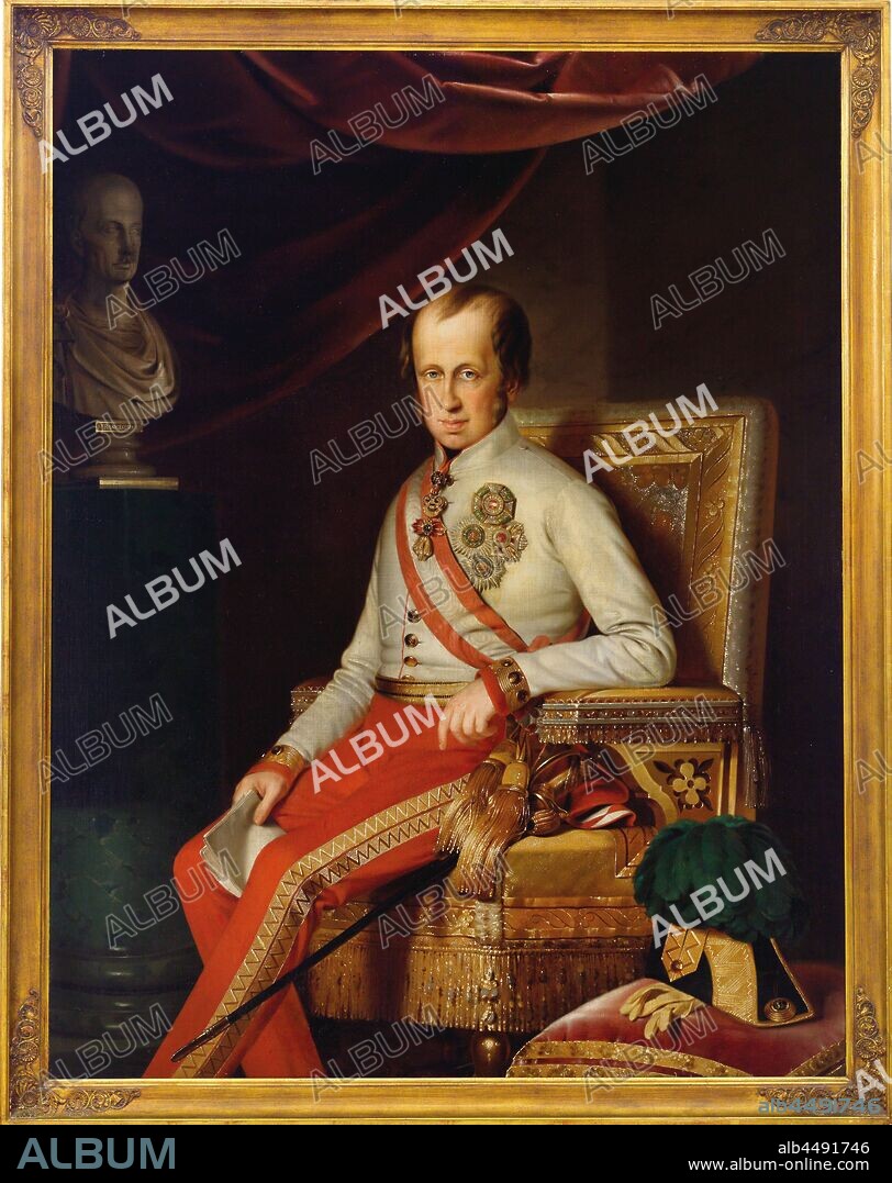 ANÓNIMO. Portrait of Emperor Ferdinand I of Austria (1793-1875).