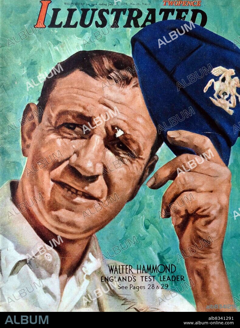 Walter Reginald Hammond (19 June 1903 - 1 July 1965) was an English first-class cricketer who played for Gloucestershire in a career that lasted from 1920 to 1951. Beginning as a professional, he later became an amateur and was appointed captain of England. Primarily a middle-order batsman, Wisden Cricketers' Almanack described him in his obituary as one of the four best batsmen in the history of cricket. In a Test career spanning 85 matches, he scored 7,249 runs and took 83 wickets.