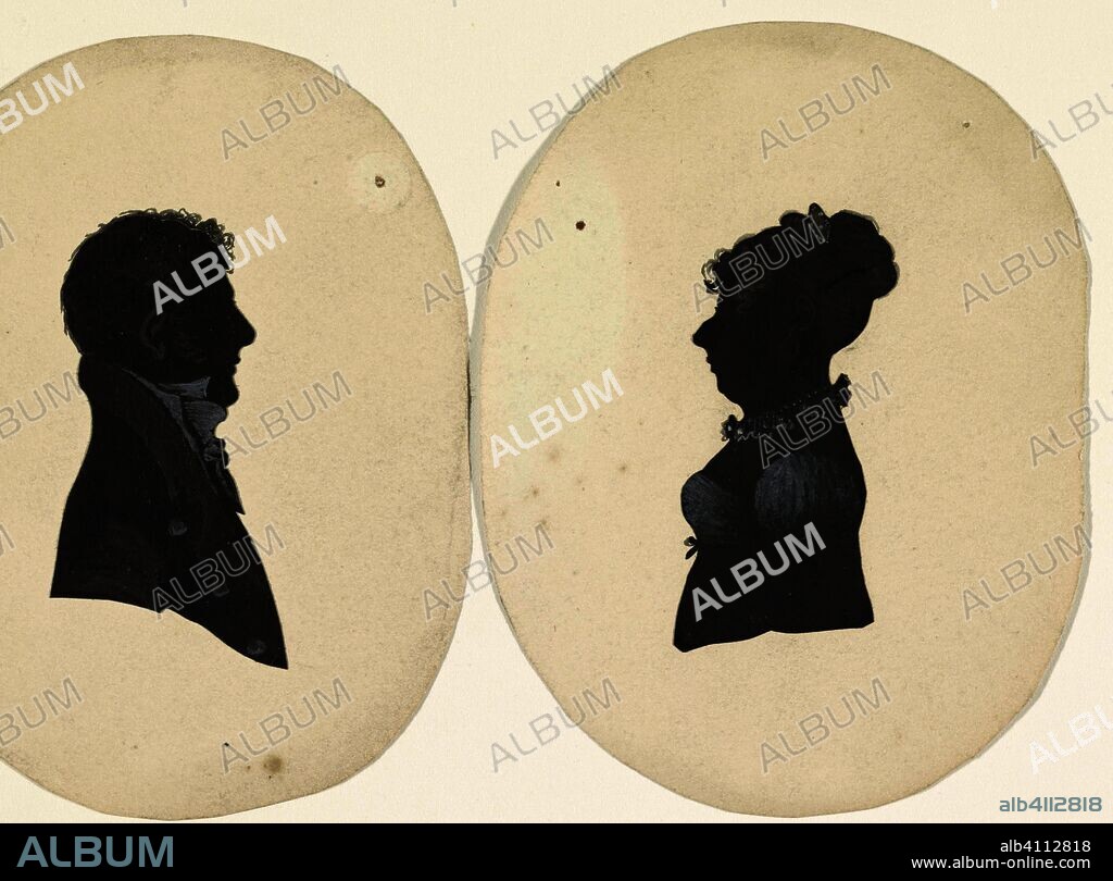Silhouette of a woman. Draughtsman: anonymous. Dating: c. 1700 - c. 1800. Measurements: h 120 mm × w 91 mm.