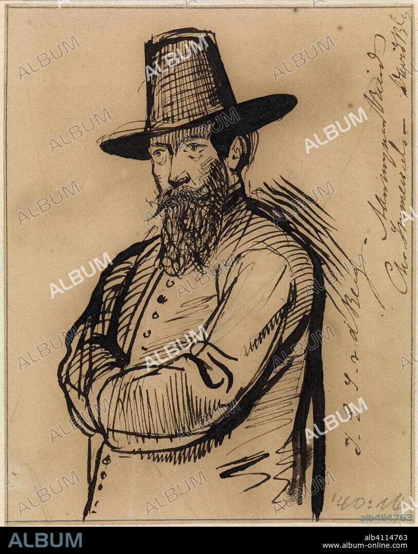Portrait of Jacobus Everardus Josephus van den Berg. Draughtsman: David Bles. Dating: 1840 - 1861. Measurements: h 119 mm × w 99 mm.