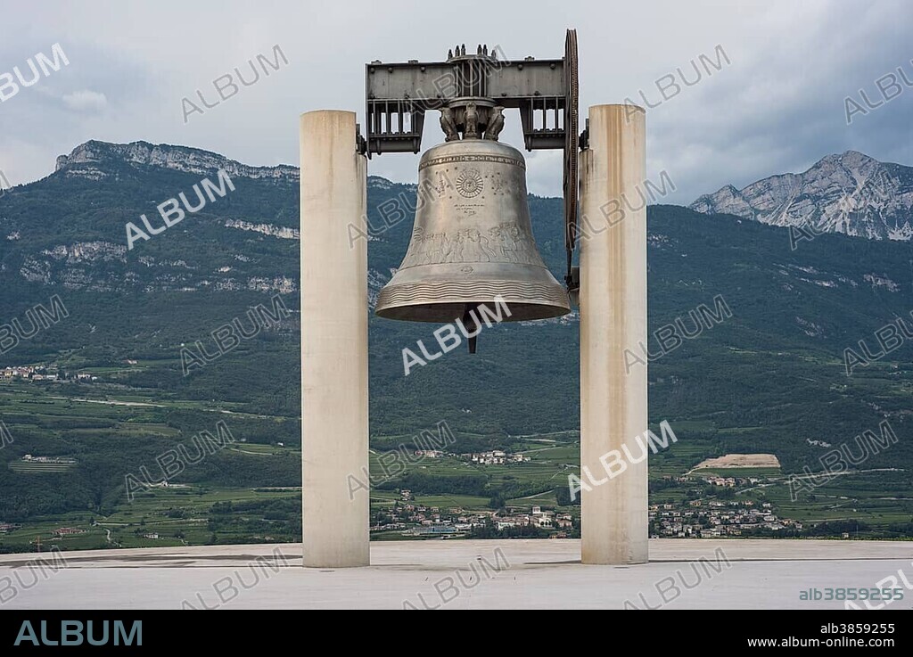 Peace Bell Maria Dolens, World War I Memorial, Rovereto region of Trentino-Alto Adige, Italy, Europe.