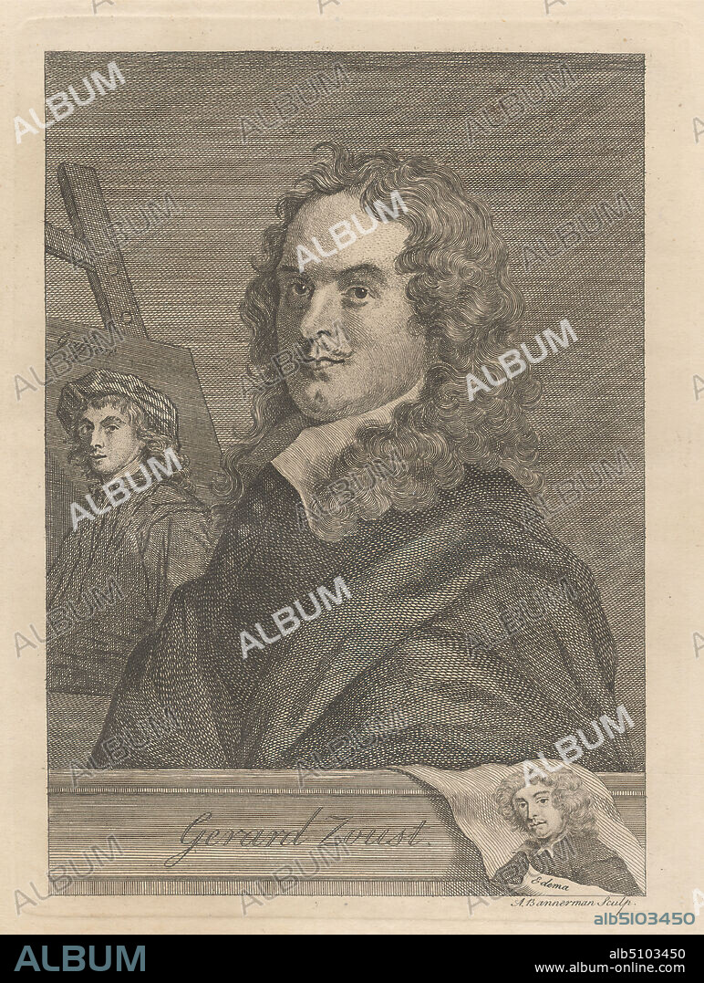 Gerard Zoust, Edema and Grifiere, Alexander Bannerman, ca. 17301780, after unknown artist, undated, Line engraving on medium, slightly textured, cream wove paper, Sheet: 12 x 9 inches (30.5 x 22.9 cm), Plate: 7 3/8 x 5 1/2 inches (18.7 x 14 cm), and Image: 6 7/8 x 4 7/8 inches (17.5 x 12.4 cm), man, portrait.