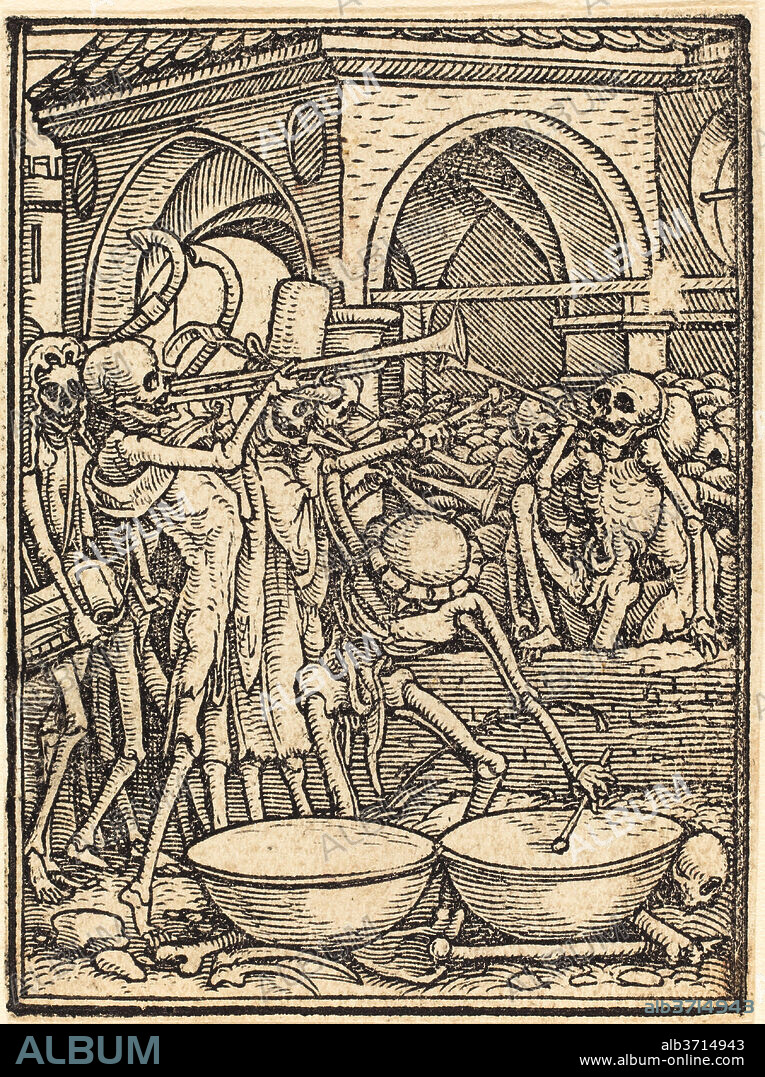 HANS HOLBEIN THE YOUNGER. End of Mankind. Medium: woodcut.