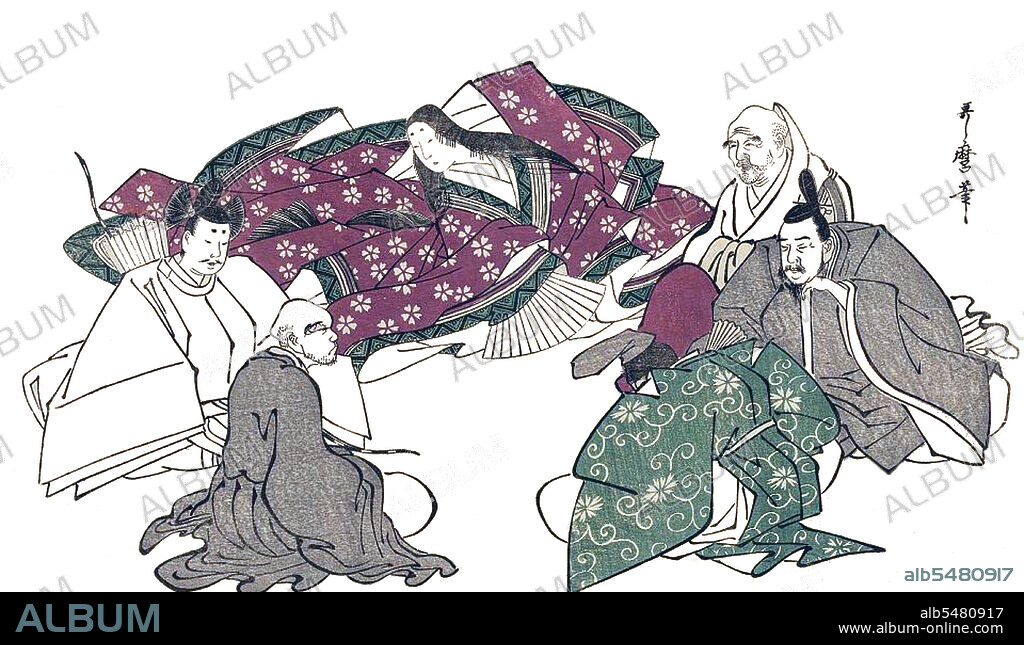 Murasaki Shikibu (English: Lady Murasaki) (c. 973 c. 1014 or 1025) was a Japanese novelist, poet and lady-in-waiting at the Imperial court during the Heian period. She is best known as the author of The Tale of Genji, written in Japanese between about 1000 and 1012. Murasaki Shikibu is a nickname; her real name is unknown, but she may have been Fujiwara Takako, who was mentioned in a 1007 court diary as an imperial lady-in-waiting. She was raised in her father's household where she learned Chinese, the written language of government, from which women were traditionally excluded. She married in her mid to late twenties and gave birth to a daughter before her husband died, two years after they were married. It is uncertain when she began to write The Tale of Genji, but it was probably while she was married or shortly after she was widowed. In about 1005, Murasaki was invited to serve as a lady-in-waiting to Empress Shi shi at the Imperial court, probably because of her reputation as a writer. She continued to write during her service, adding scenes from court life to her work. After five or six years, she left court and retired with Shi shi to the Lake Biwa region. Scholars differ on the year of her death; although most agree on 1014, others have suggested she was alive in 1025. Murasaki wrote The Diary of Lady Murasaki, a volume of poetry, and The Tale of Genji. Within a decade of its completion, Genji was distributed throughout the provinces; within a century it was recognized as a classic of Japanese literature and had become a subject of scholarly criticism. Early in the 20th century her work was translated; a six-volume English translation was completed in 1933. Scholars continue to recognize the importance of her work, which reflects Heian court society at its peak. Since the 13th century her works have been illustrated by Japanese artists and well-known ukiyo-e woodblock masters.