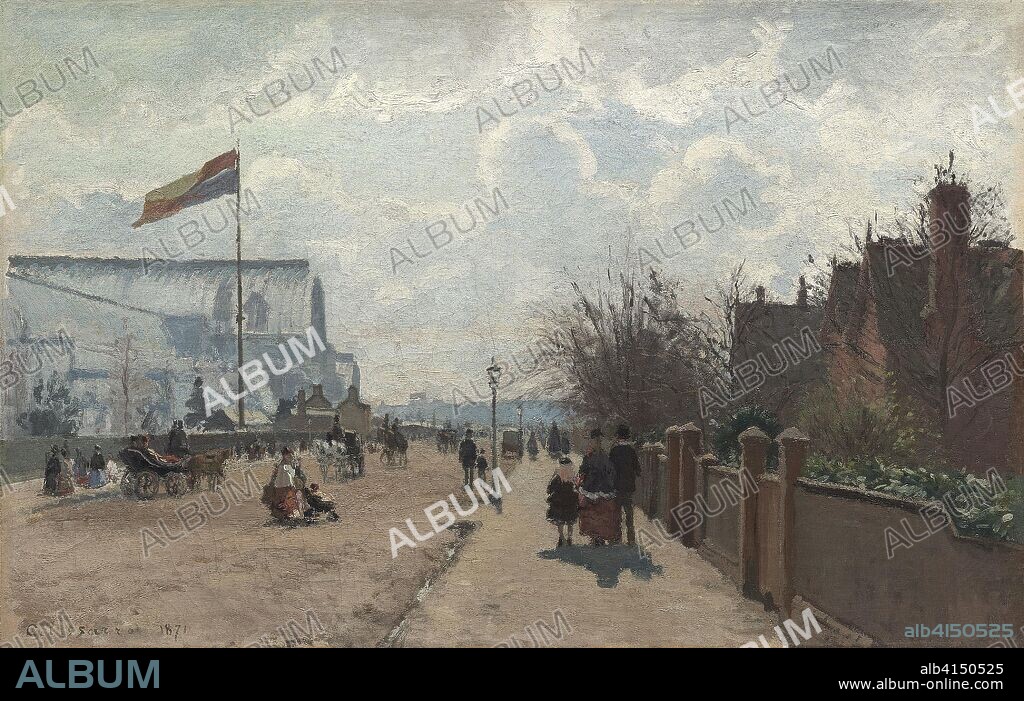 The Crystal Palace. Camille Pissarro; French, 1830-1903. Date: 1871. Dimensions: 47.2 × 73.5 cm (19 × 29 in.). Oil on canvas. Origin: France.