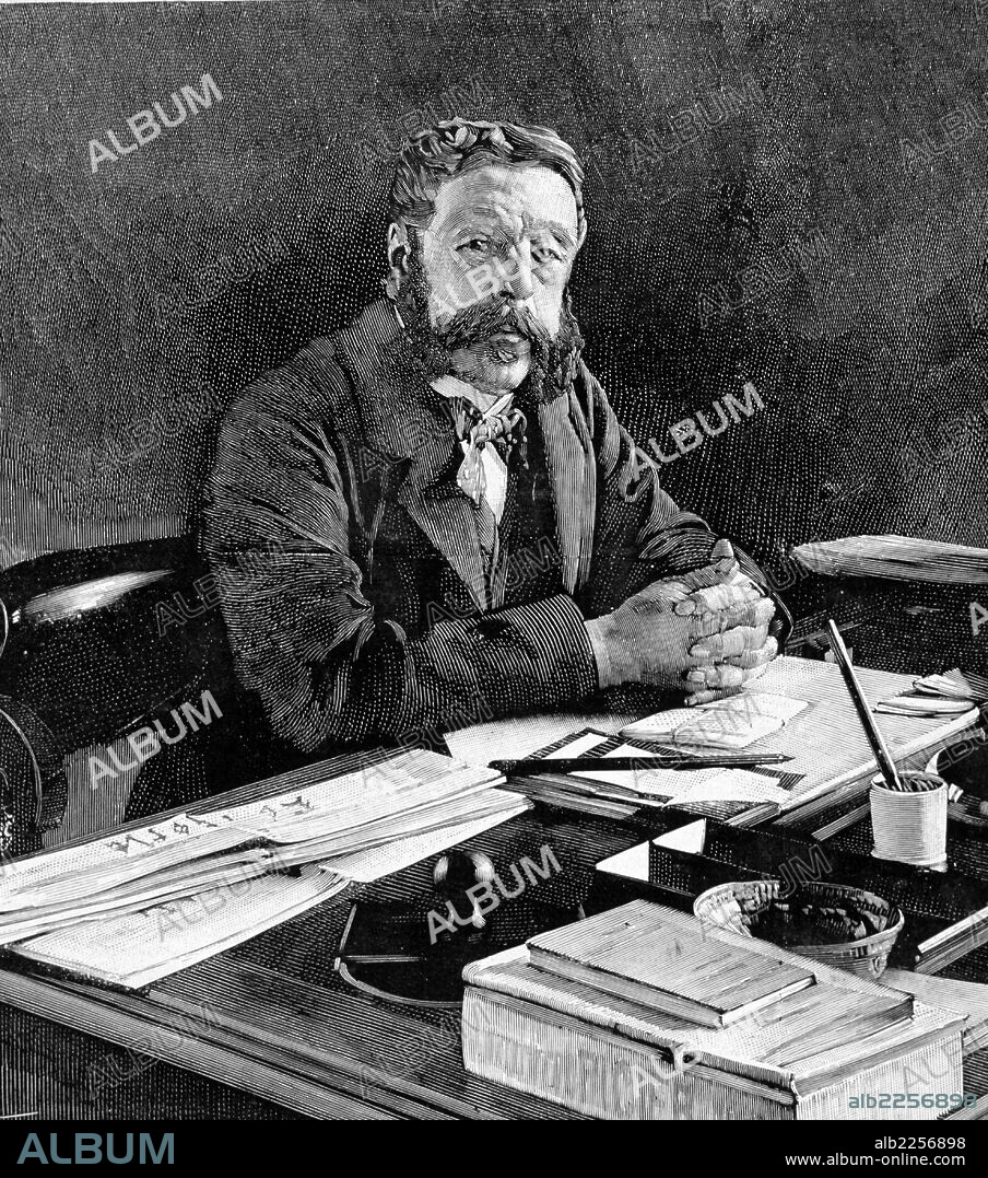 SESTO , DUQUE DE. JOSE ISIDRO OSORIO Y SILVA. POLITICO ESPAÑOL. MADRID 1825 - 1909. ALCALDE DE MADRID. GRABADO RETRATO. ILUSTRACION ESPAÑOLA Y AMERICANA.