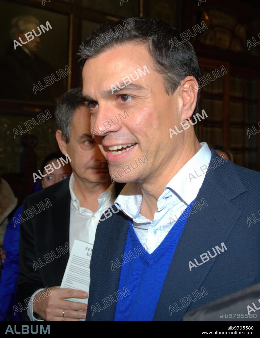 Madrid, 22/01/2015. Ateneo. Presentación del libro de Jordi Sevilla. Asisten José Luis Rodríguez Zapatero, Pedro Sánchez, Josep Piqué, Cristina Garmendia, Elena Salgado... Foto: De San Bernardo. ARCHDC.