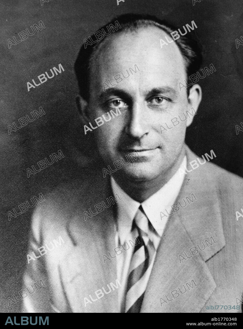 Portrait of Enrico Fermi. Portrait of the Italian physicist Enrico Fermi. 1940s.