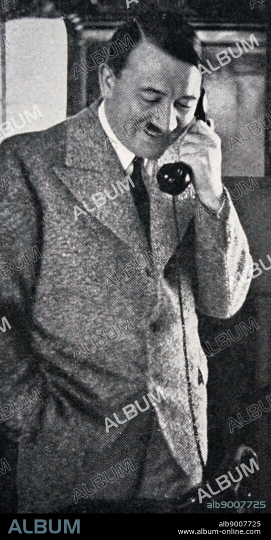 Adolf Hitler (1889 - 1945); German politician, demagogue. leader of the Nazi Party (Nationalsozialistische Deutsche Arbeiterpartei; NSDAP), he rose to power in Germany as Chancellor in 1933 and Fuhrer ("Leader") in 1934. dictator of Nazi Germany from 1933 to 1945,.