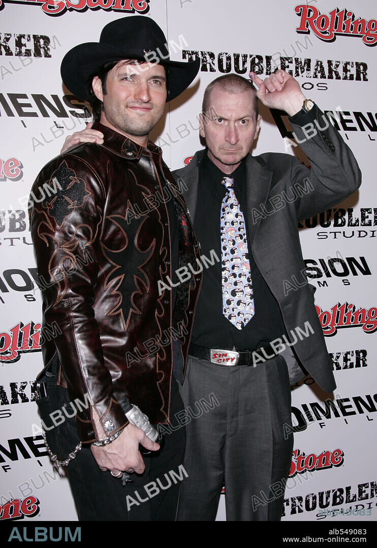 Mar 28, 2005; Westwood, California, USA; Co-Directors ROBERT RODRIGUEZ & FRANK MILLER at the 'Sin City' Los Angeles Premiere held at Mann's National Theatre.Mandatory Credit: Photo by Lisa O'Connor/ZUMA Press.(©) Copyright 2005 by Lisa O'Connor. 28/03/2005