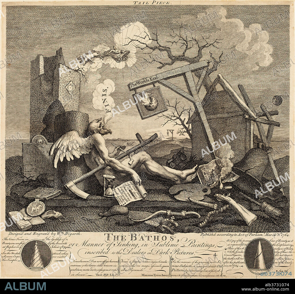 WILLIAM HOGARTH. Tailpiece , or The Bathos. Dated: 1764. Medium: etching and engraving.