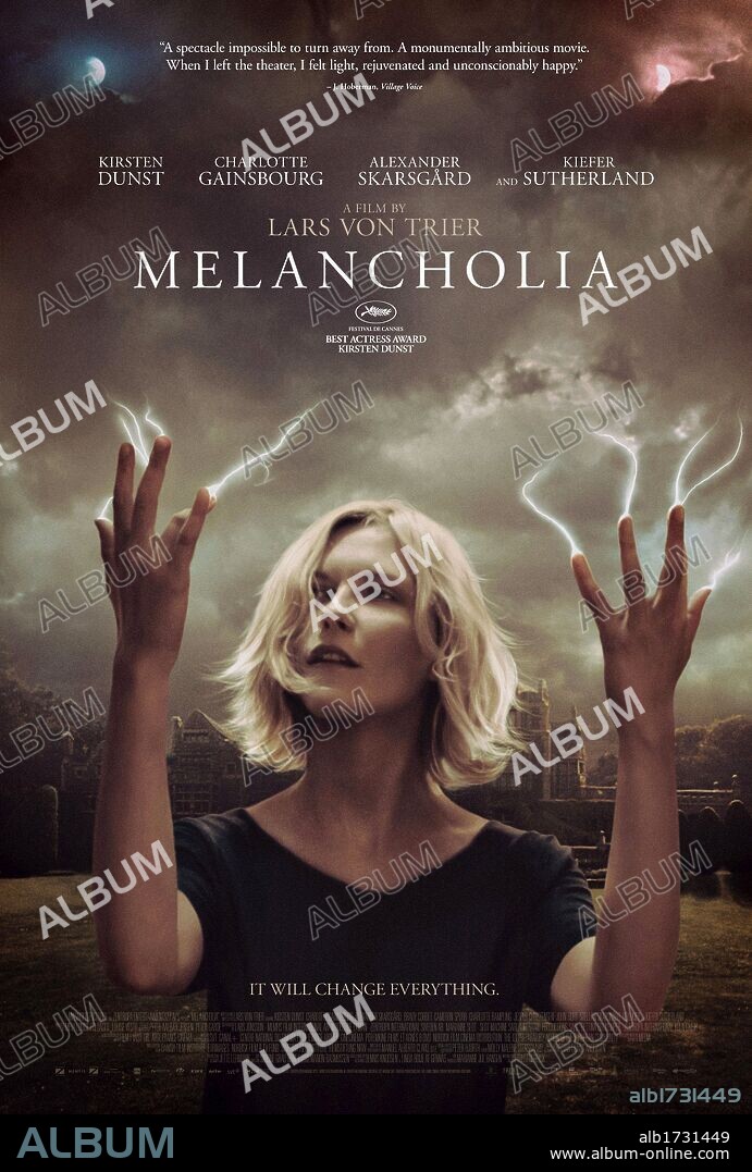 Poster of MELANCHOLIA, 2011, directed by LARS VON TRIER. Copyright ZENTROPA ENTERTAINMENTS.
