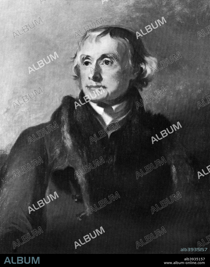 Thomas Jefferson, third President of the United States, 19th century. Jefferson (1743-1826), was President from 1801 until 1809.