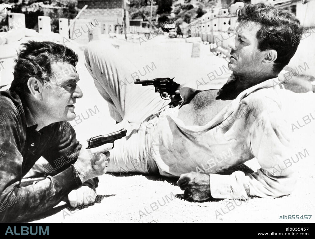 CLIFF ROBERTSON and JACK HAWKINS in MASQUERADE, 1965. Copyright UNITED ARTISTS.