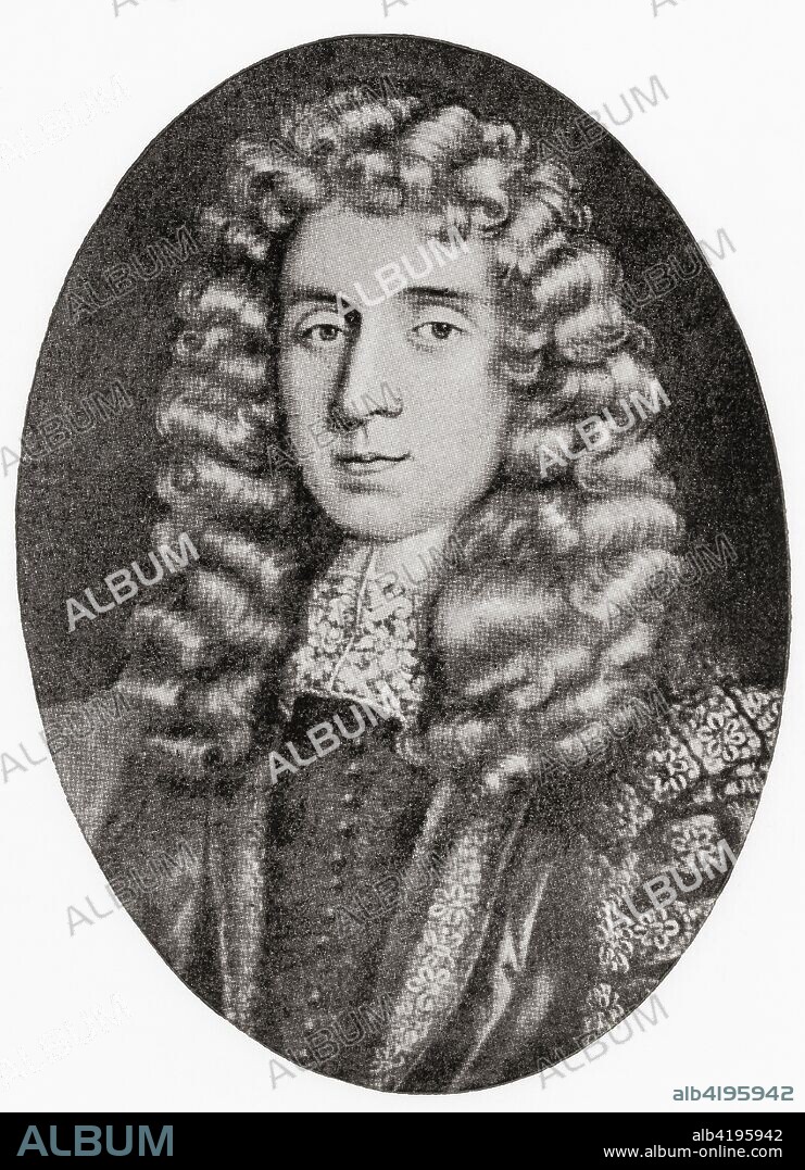 George Jeffreys, 1st Baron Jeffreys of Wem, 1645 -  1689, aka 'The Hanging Judge'.  Welsh judge and Lord Chancellor.  From Hutchinson's History of the Nations, published 1915.