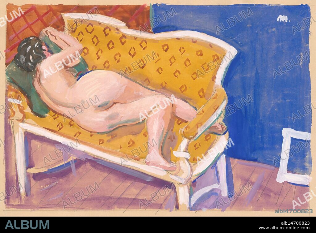 CYPRIAN MAJERNIK. A reclining nude, 1940-1969.