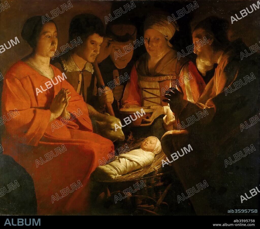 GEORGES DE LA TOUR. The Adoration of the Shepherds.