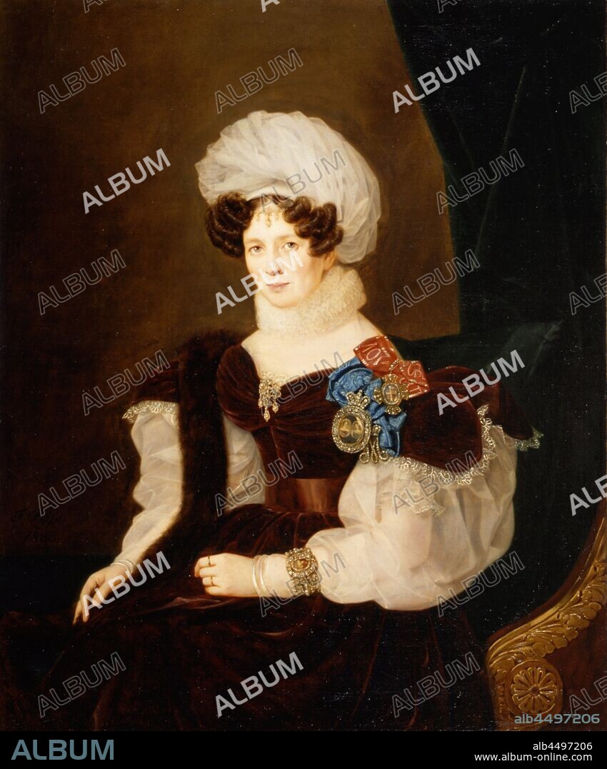 FRANçOIS NICOLAS RISS. Portrait of Princess Tatyana Vasilyevna Golitsyna (1783-1841).