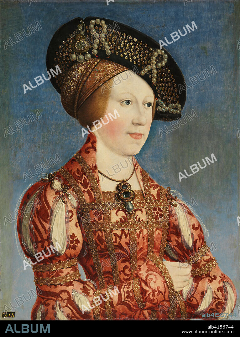 Hans Maler (Ulm, ca. 1480-Schwaz (?), 1526/29). Portrait of Anne of Hungary and Bohemia. Oil on panel. 44 x 33.3 cm.