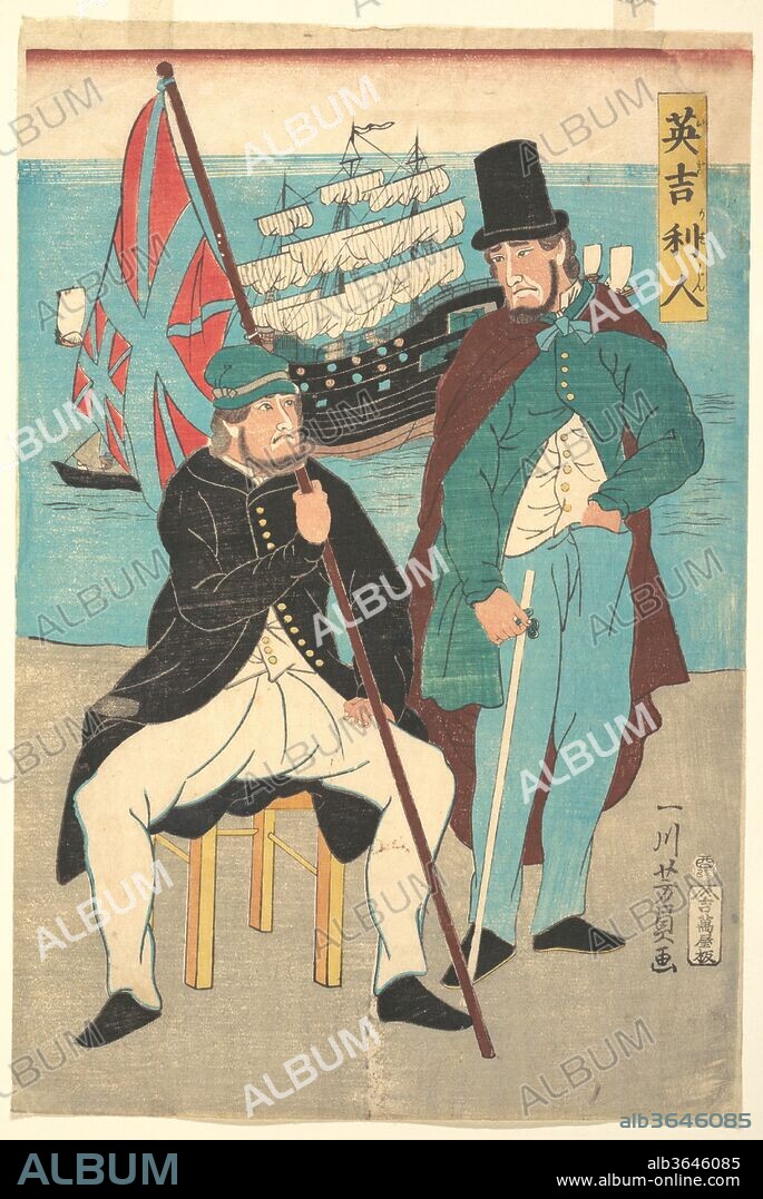 Igirisujin
Englishmen. Artist: Utagawa Yoshikazu (Japanese, active ca. 1850-1870). Culture: Japan. Dimensions: 14 3/8 x 9 7/8 in. (36.5 x 25.1 cm). Date: 1861.