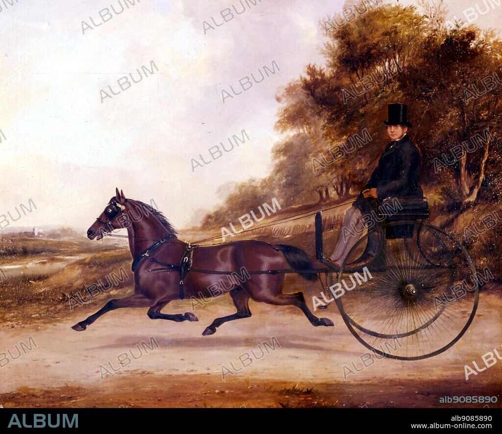 Sir Joseph Henry Hawley, the 'lucky baronet' (1814-1875) was one of the most successful racehorse owners of the 19th century. He won four Derbies (Teddington 1851, Beadsman 1858, Musjid 1859 and Blue Gown 1868) and unknown, but vast, sums of money. He made all his own entries and managed his own trials, using weights which were even kept secret from his trainer. Though looking bland on the box-seat of his gig, he was cold and misanthropic. Sir Joseph acquired his racing interests whilst living in Florence, where he was influenced by Mr J M Stanley. With Stanley as a partner, Sir Joseph began his English racing career with horses trained at Newmarket. He soon set up a private stable at Fyfield near Andover, under the care of Alec Taylor. Later trainers were the Days at Danebury, George Manning at Cannons Heath in Hampshire, and then John Porter. Hawley later tried his own reforms, trying to restrict two-year-old racing and to enlarge the membership of the Jockey Club to a wider circle, but with little success. Nevertheless he was an outstanding figure of the Victorian racing scene. The History of Horse Racing by Roger Longrigg.