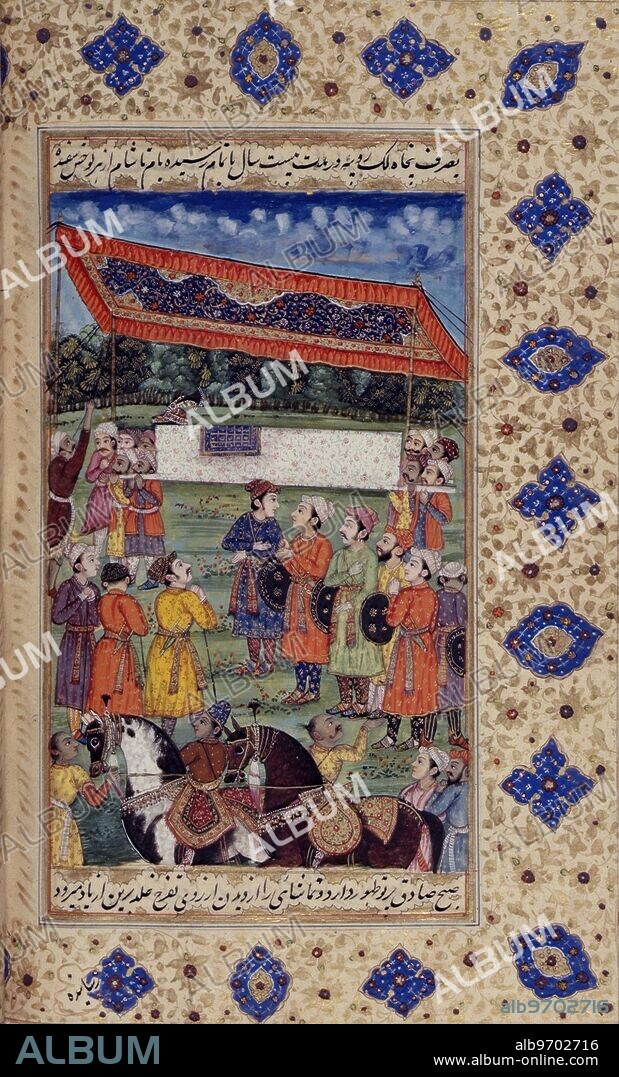 The funeral of Shah Jahan, 18th century. Funeral procession of Shah Jahan at Agra, India. A miniature painting from an eighteenth century manuscript of ''Amal-i Salih' by Muhammad Salih Kanbu, a history of Shah Jahan (1592-1666), produced in India.