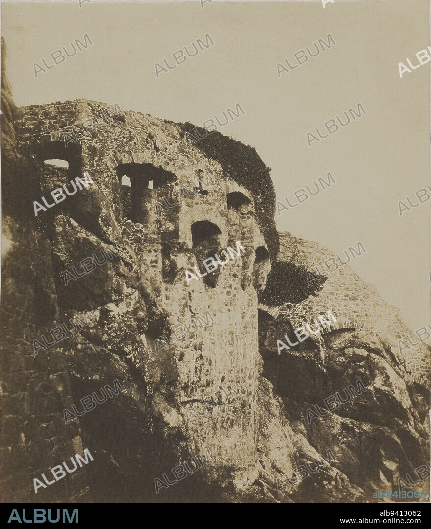 Le Château Mont-Orgueil, Jersey, Hugo, Charles (aka Charles d'Auverney, aka Paul de la Miltière), Photographer, Hugo, François-Victor (Victor Hugo, aka), Photographer, Summer 1853, 3rd quarter of the 19th century, House of Victor Hugo - Hauteville House, Photograph, Photograph, Salt paper print, Jersey, Jersey, Height: 20.5 cm, Width: 17.5 cm.